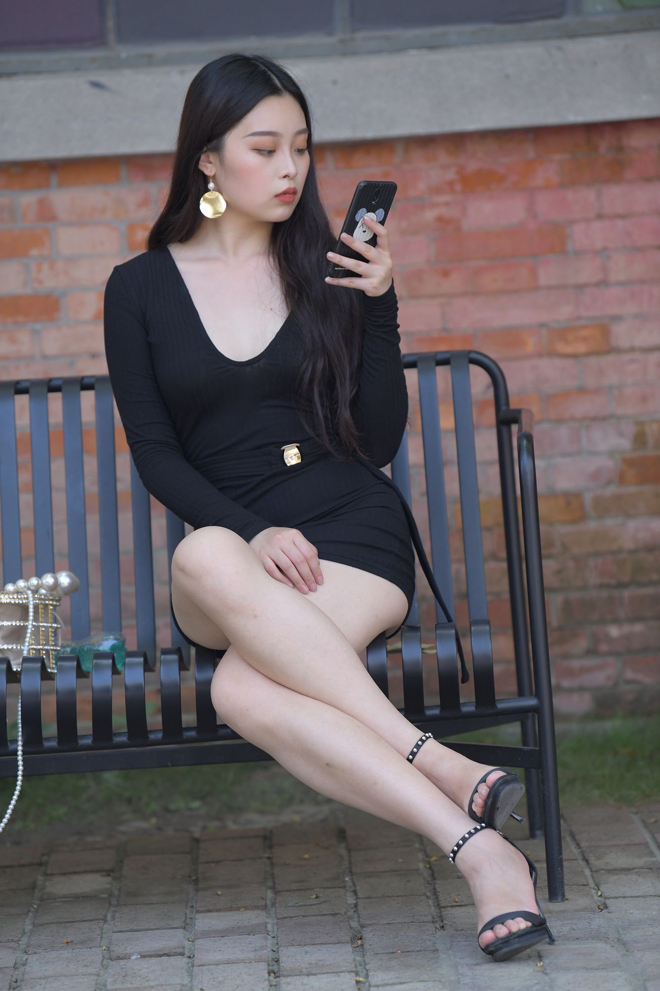 M870.黑色紧身裙美女（无水印精品）插图3