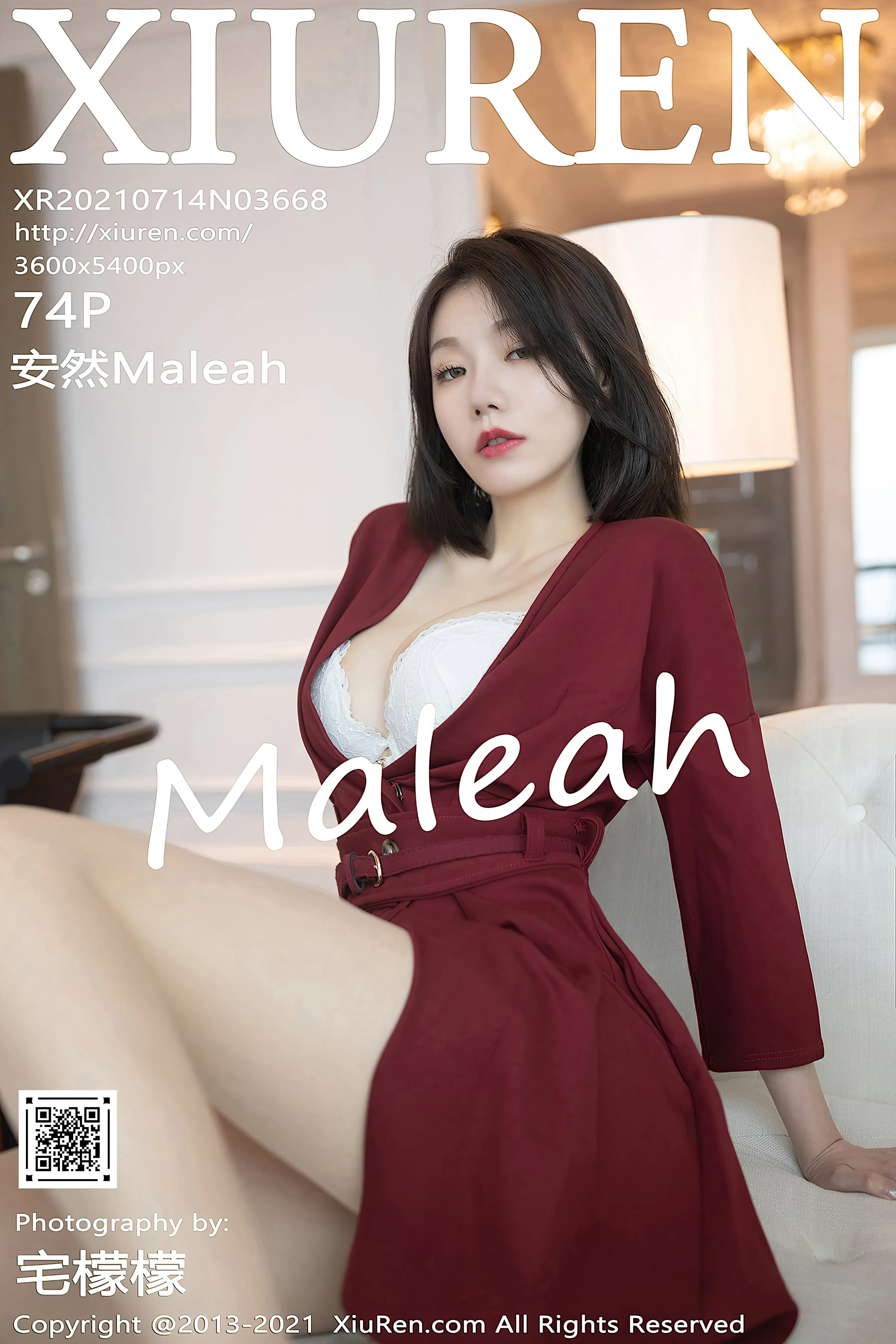 [Xiuren秀人网]2021.07.14 NO.3668 安然Maleah[75P]插图